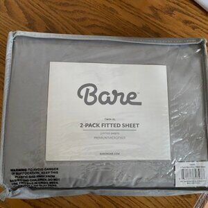 NEW Bare brand XL twin 2 pack fitted sheet set